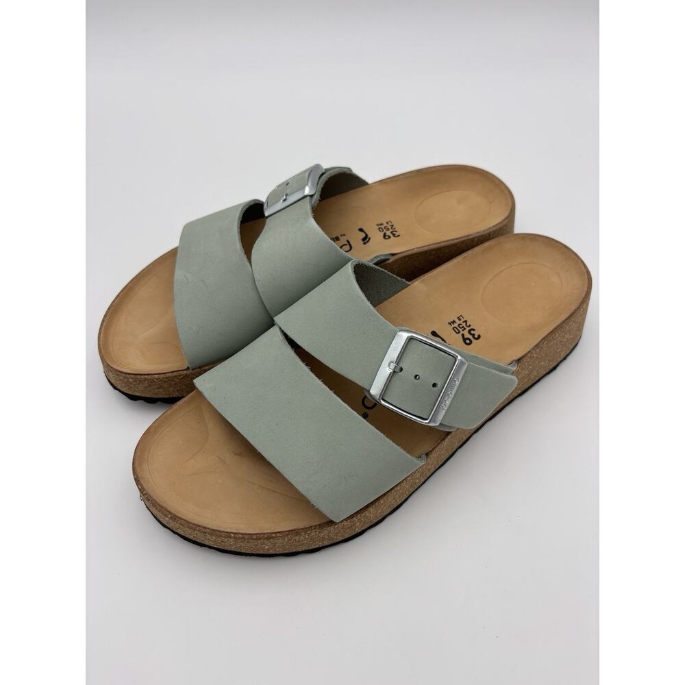 Papillio by Birkenstock Almina Platform Two Strap Sandal Blue Size 39 Narrow / 8 - Picture 4 of 14